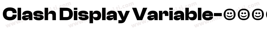 Clash Display Variable字体转换